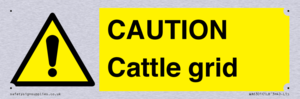 CAUTION Cattle grid